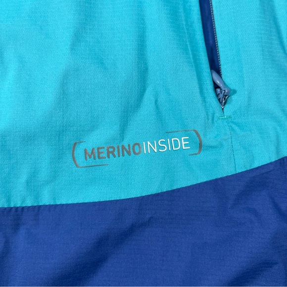 Ortovox 3L Ortler Jacket Women’s Small Merino Inside Teal And Blue - Picture 3 of 9